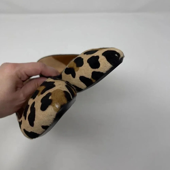 Aquatalia Brown Mohair Animal Print Shoe - Picture 4 of 9